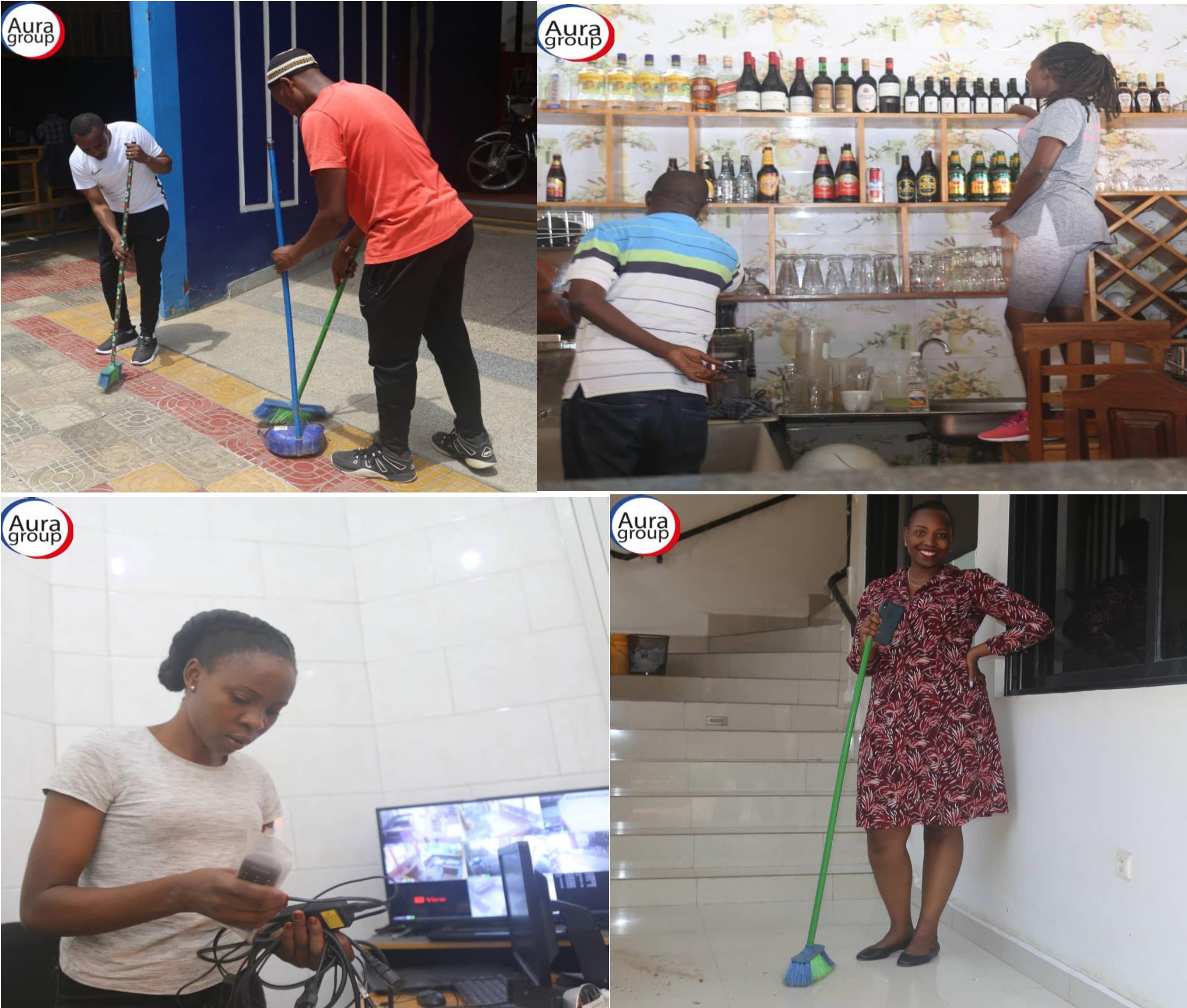 Sanitation day at Aura Group